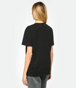 Golden Goose Tee-shirt Golden Coton Noir Vintage -Majestic Filatures shop golde look20221129 334