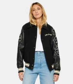 Golden Goose Veste Bomber Golden Homme Laine Noir -Majestic Filatures shop golde look20221129 69