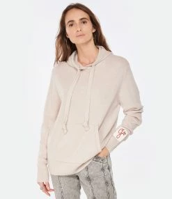 Golden Goose Sweatshirt Hoodie Golden Cachemire Naturel -Majestic Filatures shop golde look20221130 315