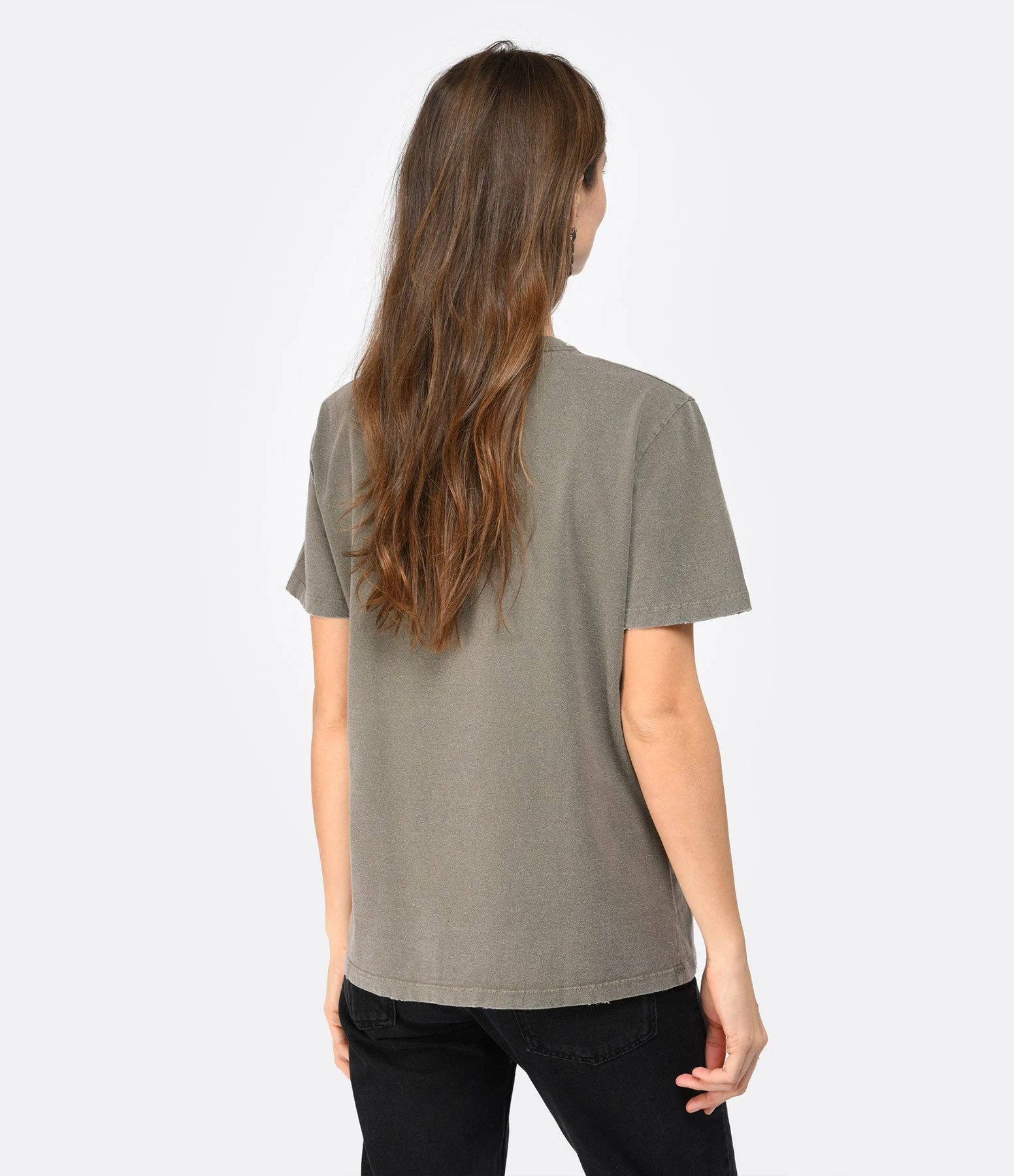 Golden Goose Tee-shirt Golden Coton Vert Olive 4 Golden Goose Tee-shirt Golden Coton Vert Olive – Image 4