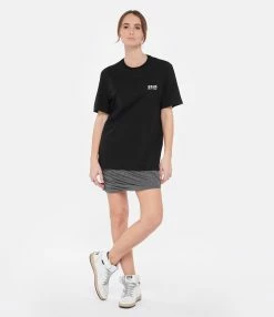 Golden Goose Tee-shirt Big Star Homme Coton Noir Blanc -Majestic Filatures shop golde look20221221 389