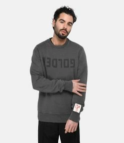 Golden Goose Sweatshirt Golden Homme Coton Gris Anthracite 7 Golden Goose Sweatshirt Golden Homme Coton Gris Anthracite -Majestic Filatures shop golde look20230116 175