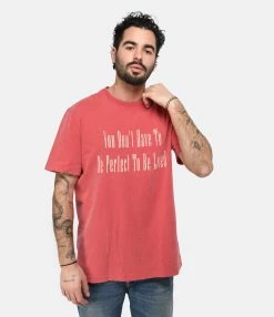 Golden Goose Tee-shirt Journey Homme Coton Rouge -Majestic Filatures shop golde look20230116 185