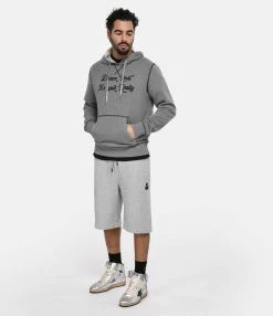 Golden Goose Sweatshirt Hoodie Journey Homme Coton Gris -Majestic Filatures shop golde look20230116 340