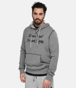 Golden Goose Sweatshirt Hoodie Journey Homme Coton Gris -Majestic Filatures shop golde look20230116 341