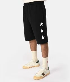 Golden Goose Short Star Homme Coton Noir 8 Golden Goose Short Star Homme Coton Noir -Majestic Filatures shop golde look20230116 53