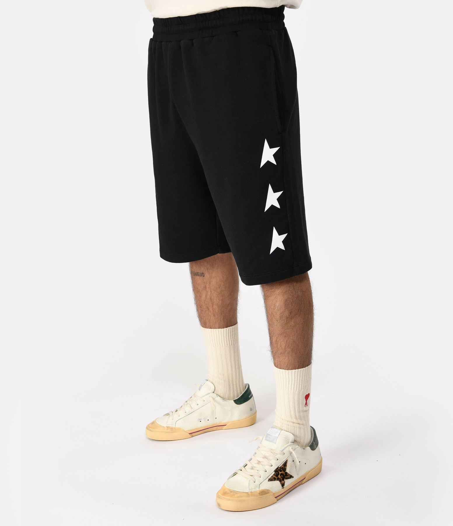 Golden Goose Short Star Homme Coton Noir 4 Golden Goose Short Star Homme Coton Noir – Image 4
