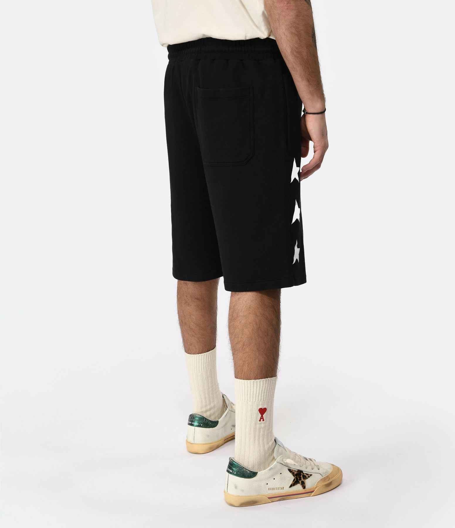 Golden Goose Short Star Homme Coton Noir 5 Golden Goose Short Star Homme Coton Noir – Image 5