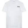Golden Goose Tee-shirt Homme Star Coton Blanc Noir