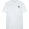Golden Goose Tee-shirt Big Star Coton Blanc Noir