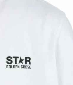 Golden Goose Tee-shirt Big Star Homme Coton Blanc -Majestic Filatures shop golde33776 pck20210601 3 1 1