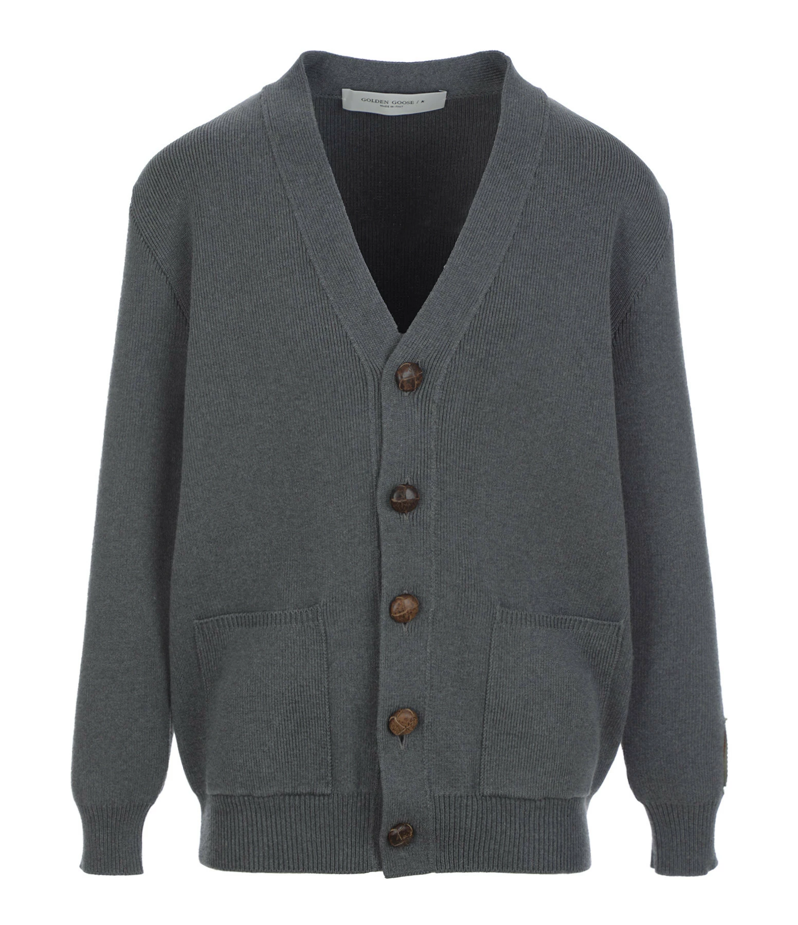 Golden Goose Cardigan Golden Coton Gris Mélangé 1 Golden Goose Cardigan Golden Coton Gris Mélangé
