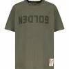 Golden Goose Tee-shirt Golden Coton Vert Olive