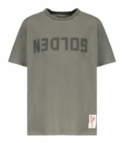 Golden Goose Tee-shirt Golden Homme Coton Olive