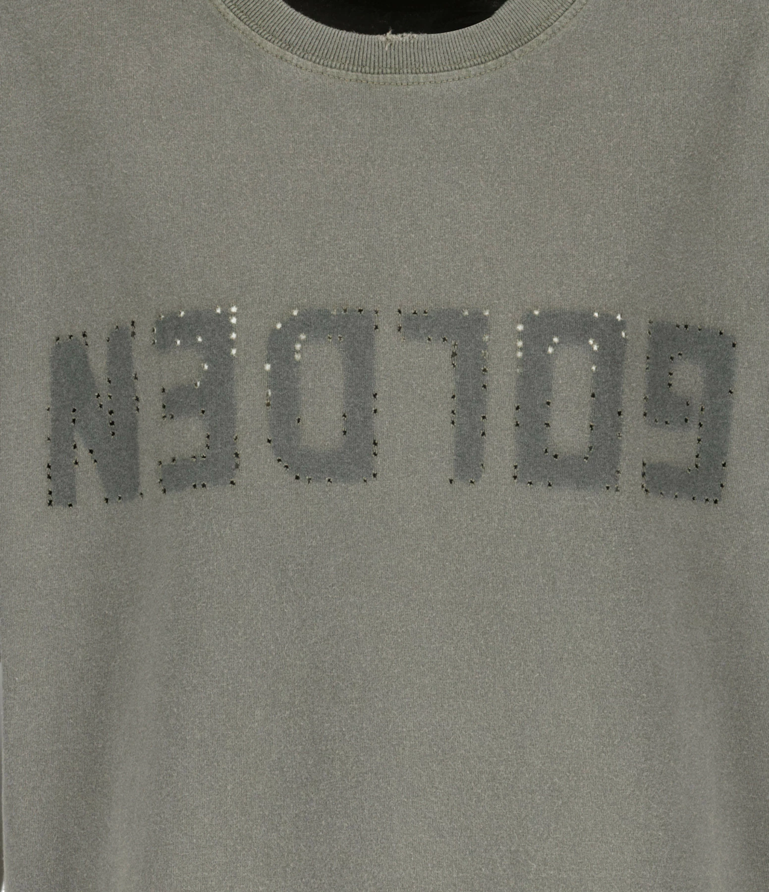 Golden Goose Tee-shirt Golden Homme Coton Olive 2 Golden Goose Tee-shirt Golden Homme Coton Olive – Image 2