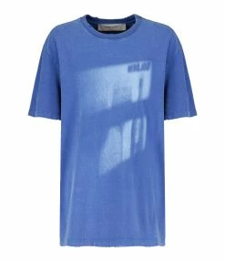 Golden Goose Tee-shirt Journey Homme Coton Bleu