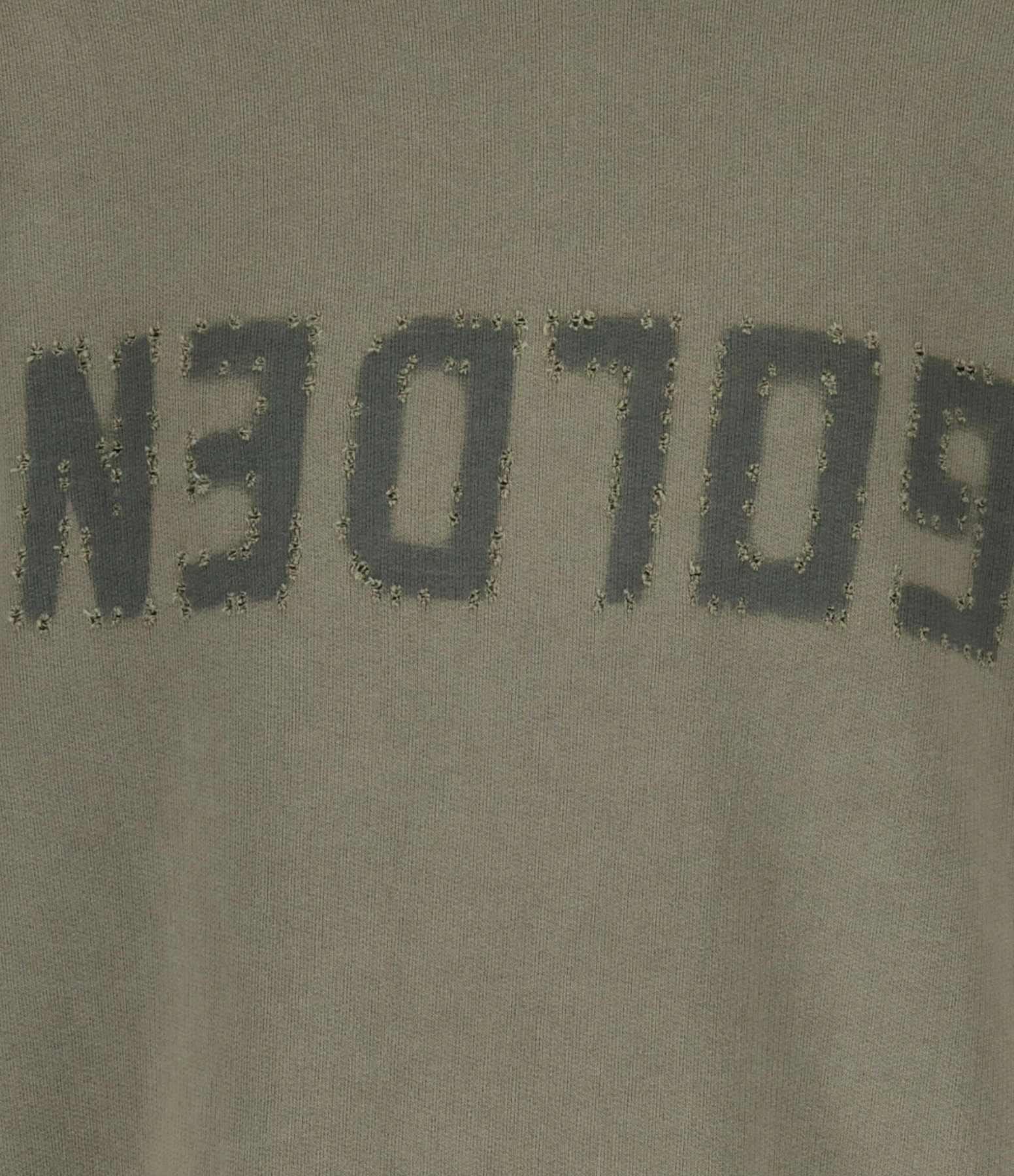 Golden Goose Sweatshirt Golden Homme Coton Olive 2 Golden Goose Sweatshirt Golden Homme Coton Olive – Image 2