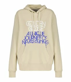 Golden Goose Sweatshirt Hoodie Journey Homme Coton Beige