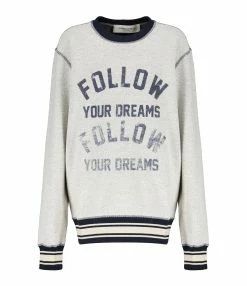 Golden Goose Sweatshirt Journey Homme Coton Gris