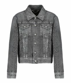 Golden Goose Veste Journey Denim Coton Gris