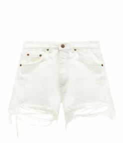 Golden Goose Short Journey Denim Coton Écru