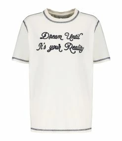 Golden Goose Tee-shirt Journey Regular Coton Écru