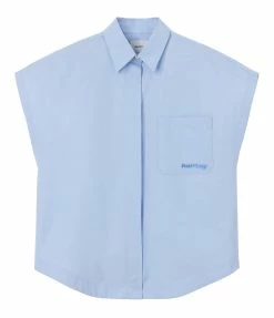 HALFBOY Chemise Sans Manches Coton Baby Blue