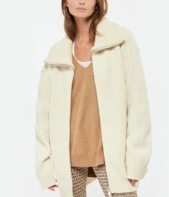 HALFBOY Veste Zip Laine Mérinos Crème -Majestic Filatures shop halfb look20220913 232 scaled