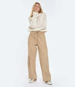 HALFBOY Pull Résille Coton Crème -Majestic Filatures shop halfb look20230207 193