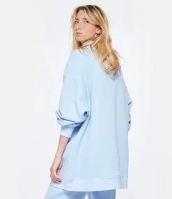 HALFBOY Pull Coton Baby Blue -Majestic Filatures shop halfb look20230207 263