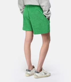 HALFBOY Short Coton Vert -Majestic Filatures shop halfb look20230214 456