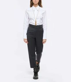 HANA SAN Chemise Fedora Coton Blanc Optique -Majestic Filatures shop hanas look20210825 58 1