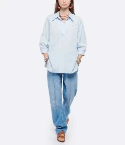 HANA SAN Blouse Melissa Bleu Ciel 8 HANA SAN Blouse Melissa Bleu Ciel -Majestic Filatures shop hanas look20220209 97