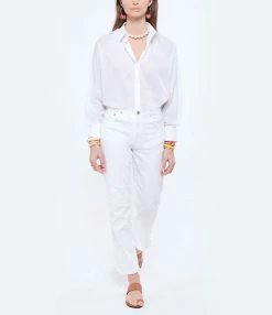 HANA SAN Chemise Zoe Blanc Optique -Majestic Filatures shop hanas look20220216 175