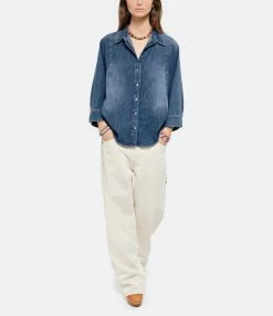 HANA SAN Chemise Hestia Bleu Indigo -Majestic Filatures shop hanas look20220222 10