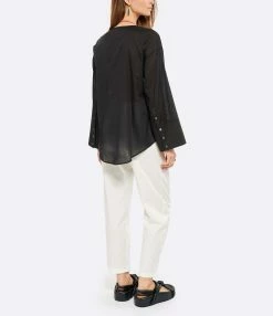HANA SAN Blouse Nizia Noir -Majestic Filatures shop hanas look20220222 41