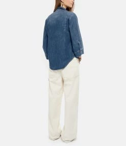 HANA SAN Chemise Hestia Bleu Indigo -Majestic Filatures shop hanas look20220222 5