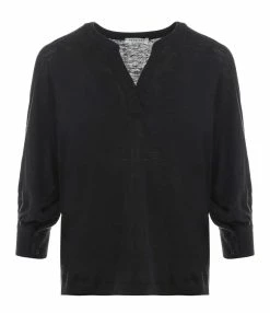 HANA SAN Blouse Lin Aristide Noir
