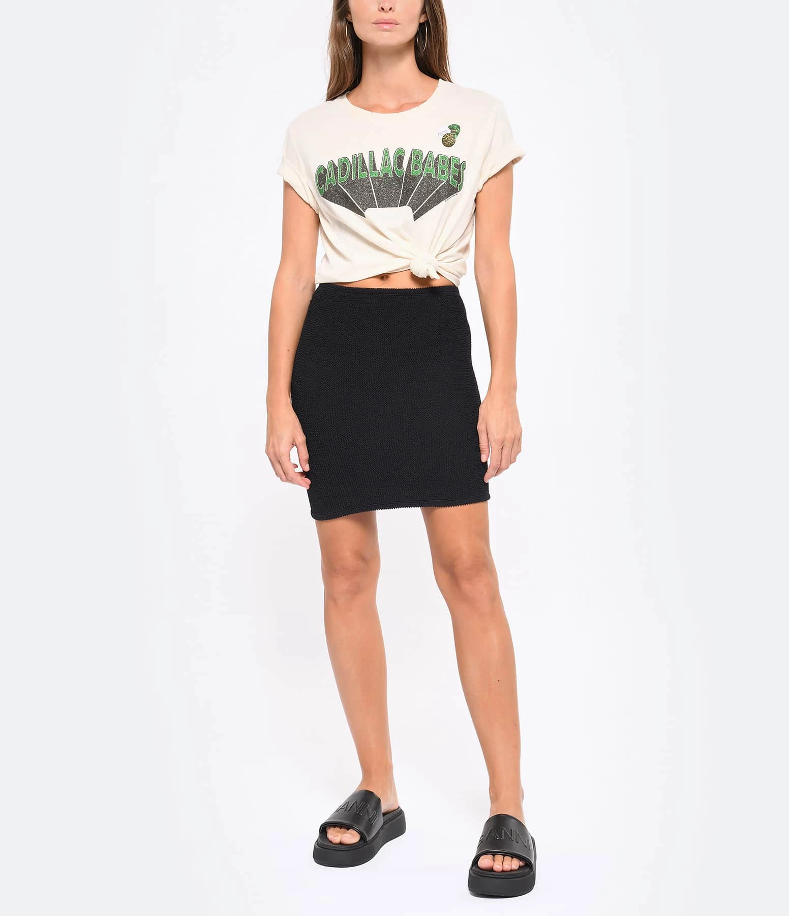 HUNZA G Jupe Mini Noir 5 HUNZA G Jupe Mini Noir – Image 5