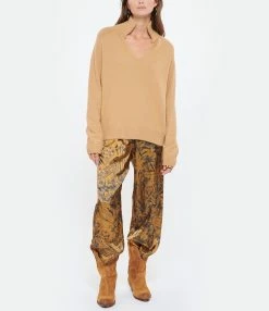 IDA DEGLIAME Pull La Vareuse Amoureuse Cachemire Cognac 13 IDA DEGLIAME Pull La Vareuse Amoureuse Cachemire Cognac -Majestic Filatures shop idade look20220914 41