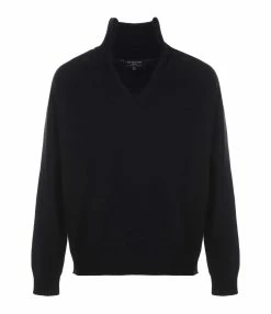 IDA DEGLIAME Pull La Vareuse Amoureuse Cachemire Noir