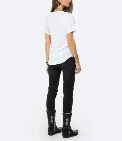 MARANT ÉTOILE Tee-shirt Koldi Uni Lin Blanc -Majestic Filatures shop imare look20201118 68