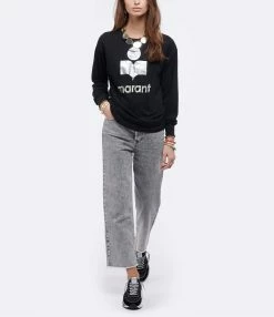 MARANT ÉTOILE Tee-shirt Klowia Lin Noir -Majestic Filatures shop imare look20201202 154 1 1 1