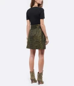 MARANT ÉTOILE Tee-shirt Kranger Lin Noir -Majestic Filatures shop imare look20201210 223