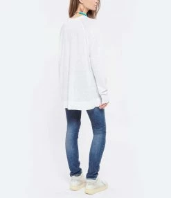 MARANT ÉTOILE Tee-shirt Kiefferf Lin Blanc -Majestic Filatures shop imare look20220223 94