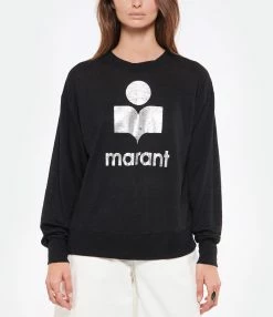 MARANT ÉTOILE Tee-shirt Klowia Lin Noir -Majestic Filatures shop imare look20220518 254 1