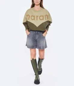 MARANT ÉTOILE Short Titea Coton Gris 11 MARANT ÉTOILE Short Titea Coton Gris -Majestic Filatures shop imare look20220531 304