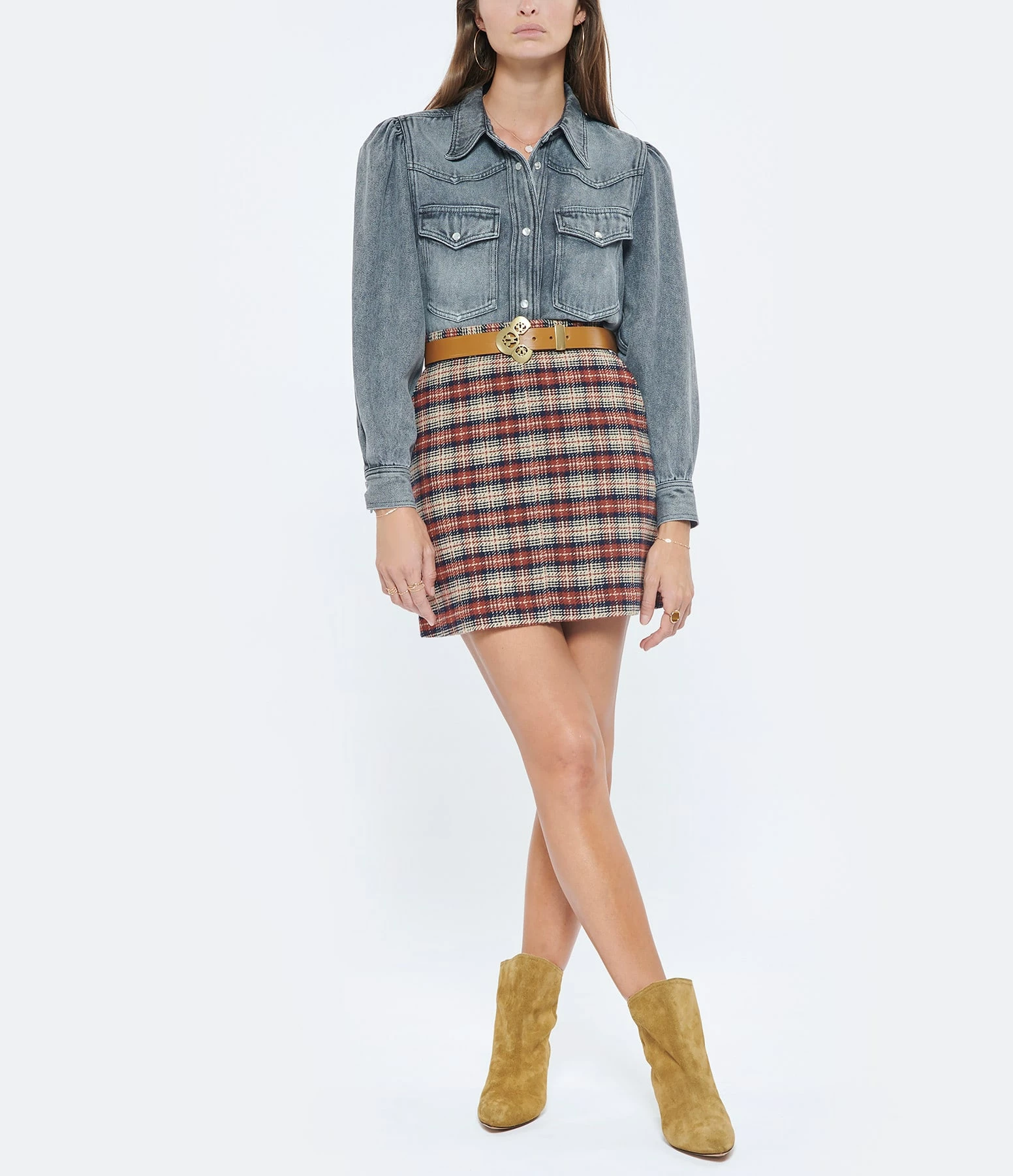 MARANT ÉTOILE Chemise Tahisse Coton Gris 6 MARANT ÉTOILE Chemise Tahisse Coton Gris – Image 6