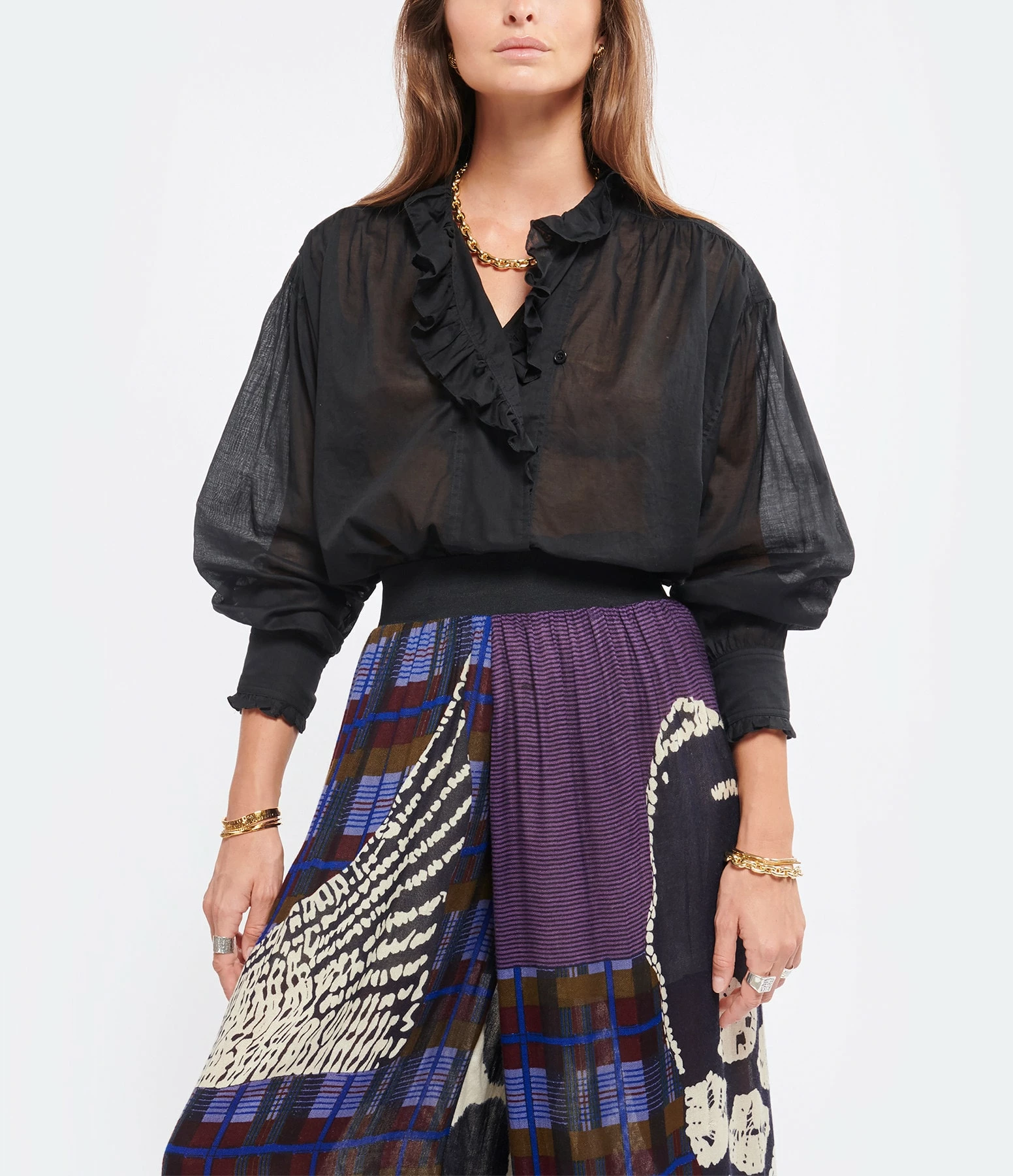 MARANT ÉTOILE Top Pamias Coton Organique Noir 2 MARANT ÉTOILE Top Pamias Coton Organique Noir – Image 2