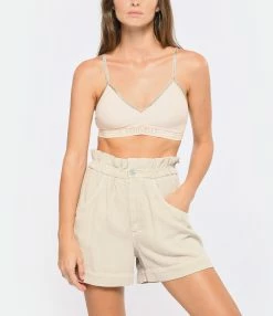 MARANT ÉTOILE Short Titea Coton Écru 15 MARANT ÉTOILE Short Titea Coton Écru -Majestic Filatures shop imare look20220816 36